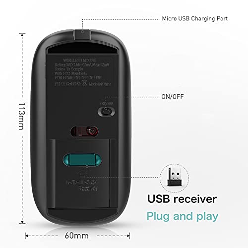Souris sans fil rechargeable pour MacBook Air – Image 2
