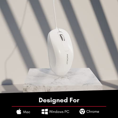 Macally Souris d'ordinateur filaire USB pour Mac – Image 2