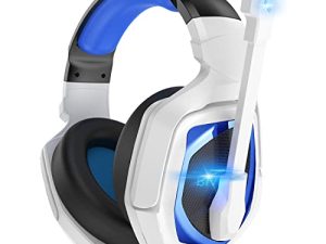 Emonoo Casque de jeu USB pour PC/MAC/PS4/PS5