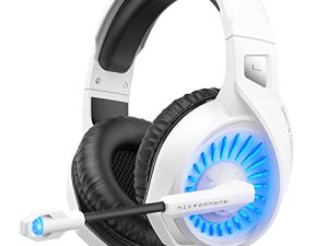 ZIUMIER Z20 Casque de jeu blanc pour