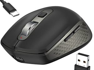FENIFOX Souris Bluetooth Rechargeable Souris Récepteur USB