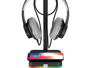 Support de casque RVB avec chargeur sans
