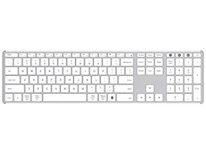 Clavier blanc sans fil pleine taille :