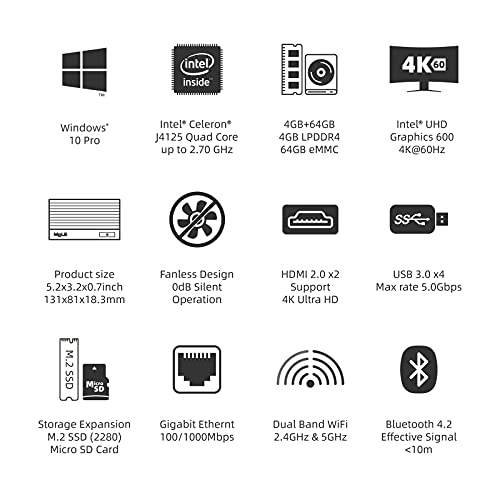MeLE Quieter2Q Mini PC sans ventilateur Window11-2