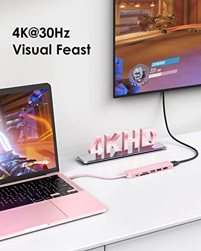LENTION Hub USB C avec charge 100-2