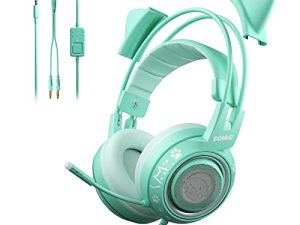 SOMIC G951S Casque de jeu vert avec