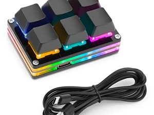 Ecarke Clavier de jeu noir blanc à