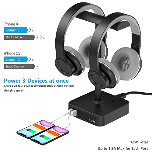 KAFRI Double support pour casque avec chargeur-2
