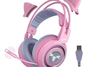 SOMIC G951pink Casque de jeu pour PC
