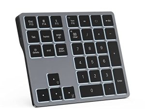 Doohoeek Clavier numérique rétroéclairé Bluetooth pour ordinateurs