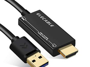 ELECABLE Câble adaptateur USB vers HDMI 6FT