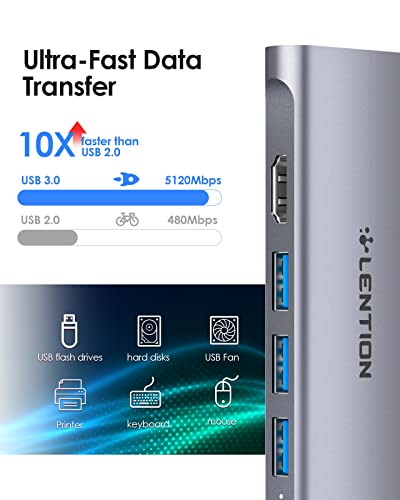 LENTION Hub USB C avec 4K HDMI, – Image 2