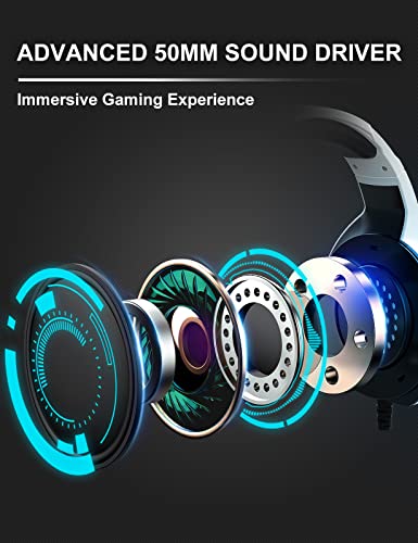ZIUMIER Z20 Casque de jeu blanc pour – Image 2