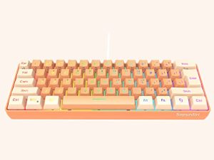 Snpurdiri Clavier de jeu filaire 60 %