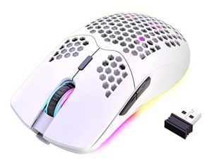 Souris de jeu sans fil légère en