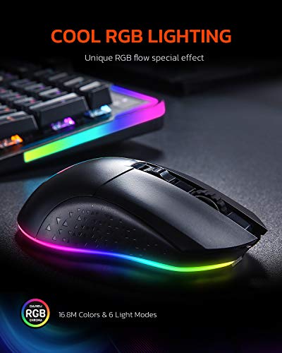 DAREU Souris de jeu filaire sans fil – Image 2