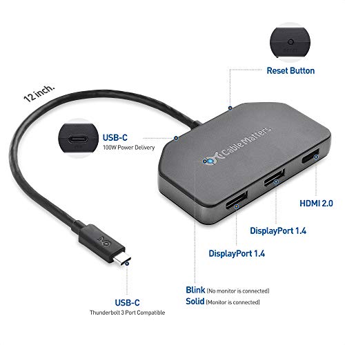 Cable Matters Hub USB C triple affichage – Image 2