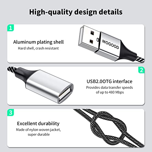 Câble répartiteur USB MOGOOD Adaptateur répartiteur USB – Image 2