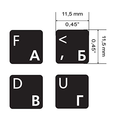 Autocollants Universels pour Clavier Russe-Anglais - 2 – Image 2