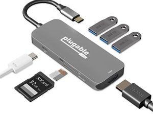 Hub USB-C 7-en-1 enfichable
