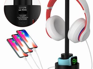 Support de casque avec chargeur 5 USB