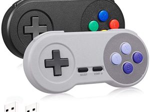Lot de 2 manettes USB SNES sans