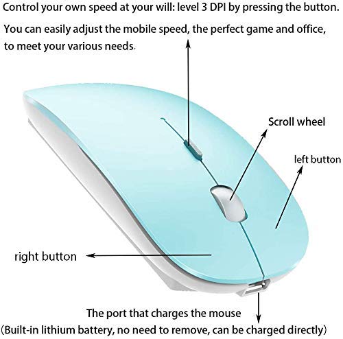 Souris Bluetooth sans fil rechargeable pour MacBook – Image 2