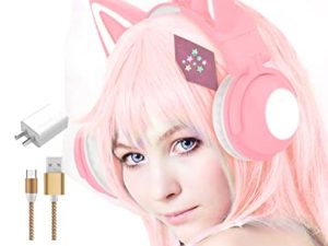 Kuayang Casque d'écoute sans fil Cat Ear