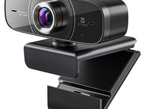 VITADE Webcam 1080P avec Microphone HD Web