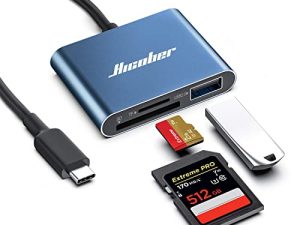 Hicober Lecteur de carte USB C vers
