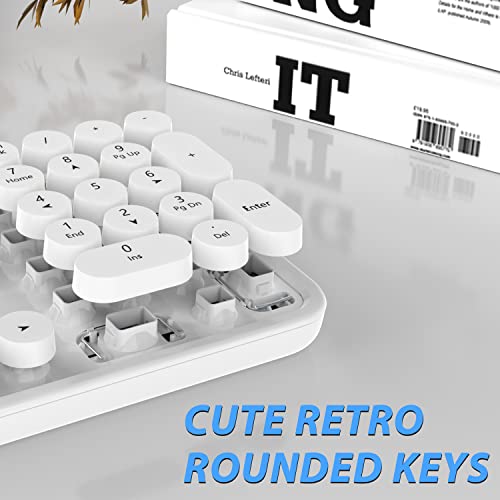 Combo clavier et souris sans fil blanc, – Image 2