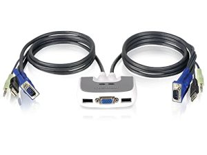 IOGEAR Commutateur KVM câblé USB VGA Miniview