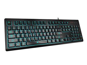 POWZAN Clavier Gaming Silencieux Lumineux - Clavier