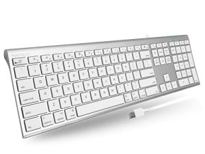 Clavier d'ordinateur filaire USB ultra fin Macally