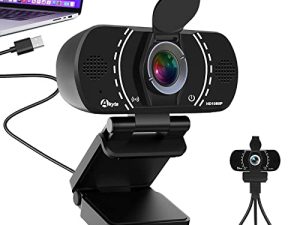 Akyta Caméra Web Webcam 1080p avec microphone