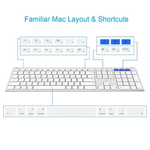 Clavier Bluetooth Arteck pour Mac iPad Clavier – Image 2