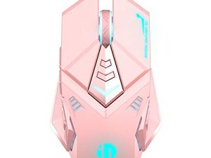 Souris de jeu INPHIC rose. Souris filaire