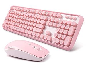 Ensemble clavier et souris sans fil rose