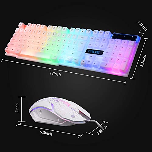 CHONCHOW LED Clavier et Souris Combo Éclairage – Image 2