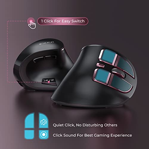 Souris Verticale Sans Fil