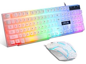 CHONCHOW LED Clavier et Souris Combo Éclairage