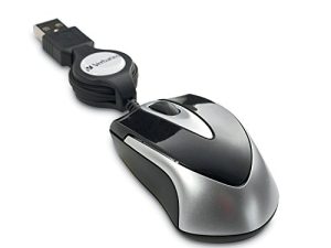 Verbatim USB Corded Mini Travel Optical Wired