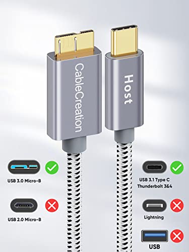 CableCreation Câble court USB C pour disque – Image 2
