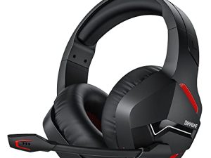 BINNUNE Casque de jeu sans fil avec
