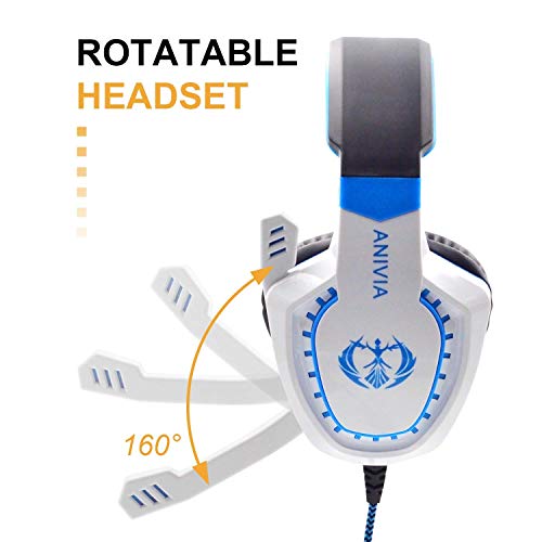 Anivia Casque d'ordinateur filaire avec microphone --2