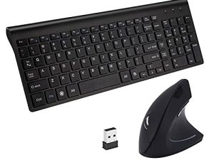 Combo souris et clavier ergonomiques verticaux sans