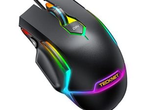 TECKNET Souris de jeu filaire RVB avec