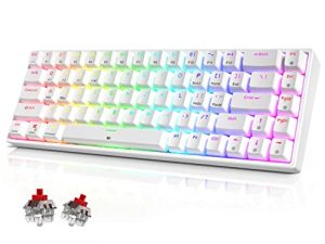 TECURS Clavier de jeu mécanique sans fil/Bluetooth/filaire
