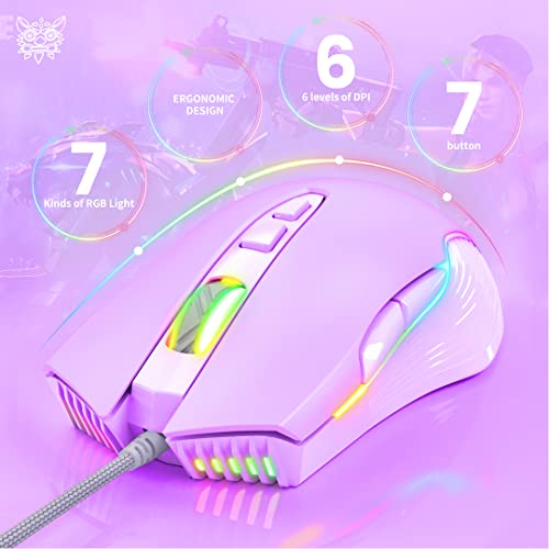 NEWSTYP Cute RGB 6400 DPI Filaire Gaming-2