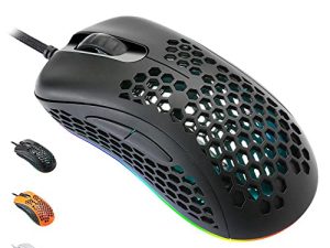 EQEOVGA D10 RGB Souris de jeu légère